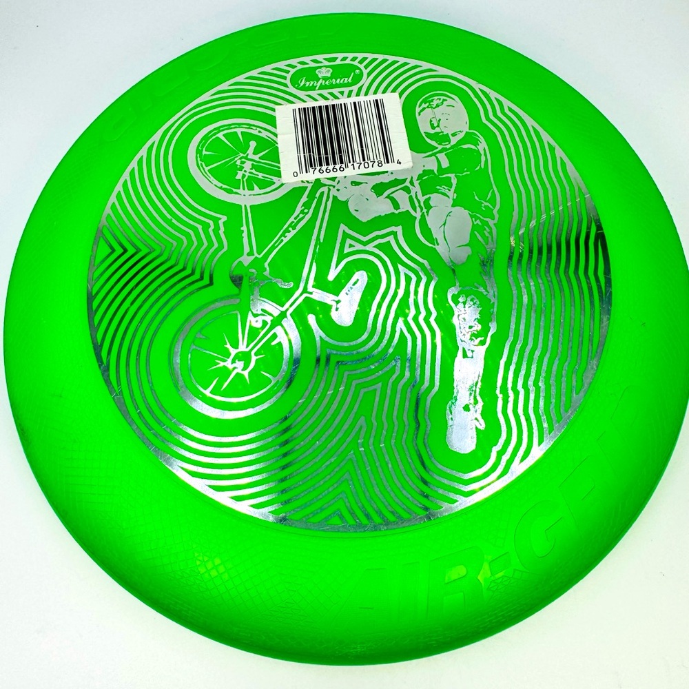 Vintage Imperial Air Grip Frisbee Green 2001 BMX Rider